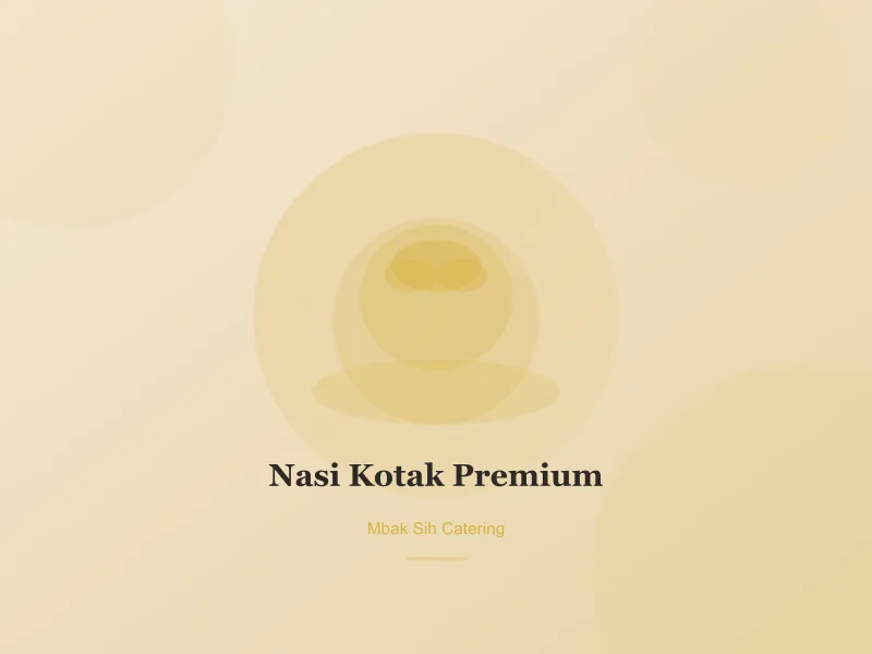 Nasi Kotak Premium