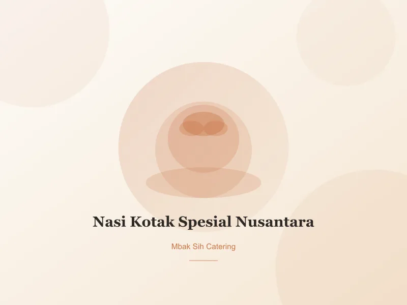 Nasi Kotak Spesial Nusantara