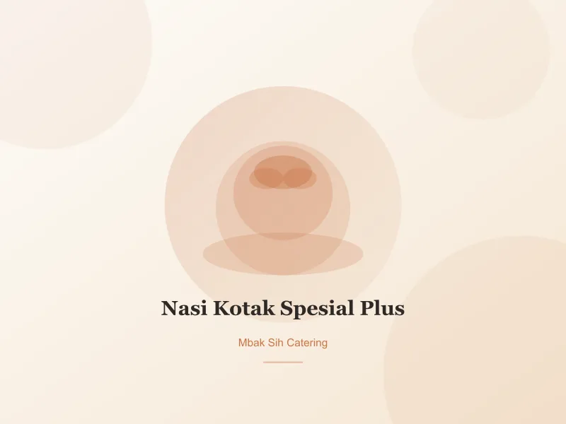 Nasi Kotak Spesial Plus