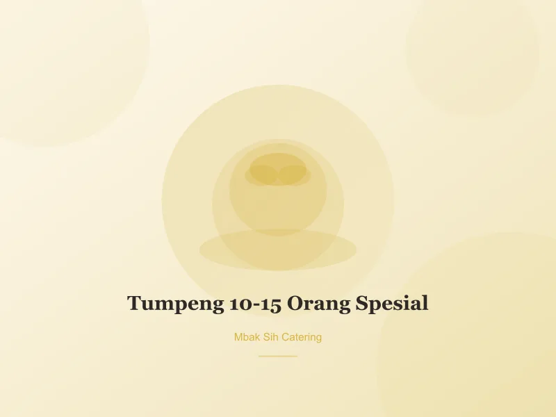 Foto Tumpeng 10-15 Orang Spesial — Mbak Sih Catering