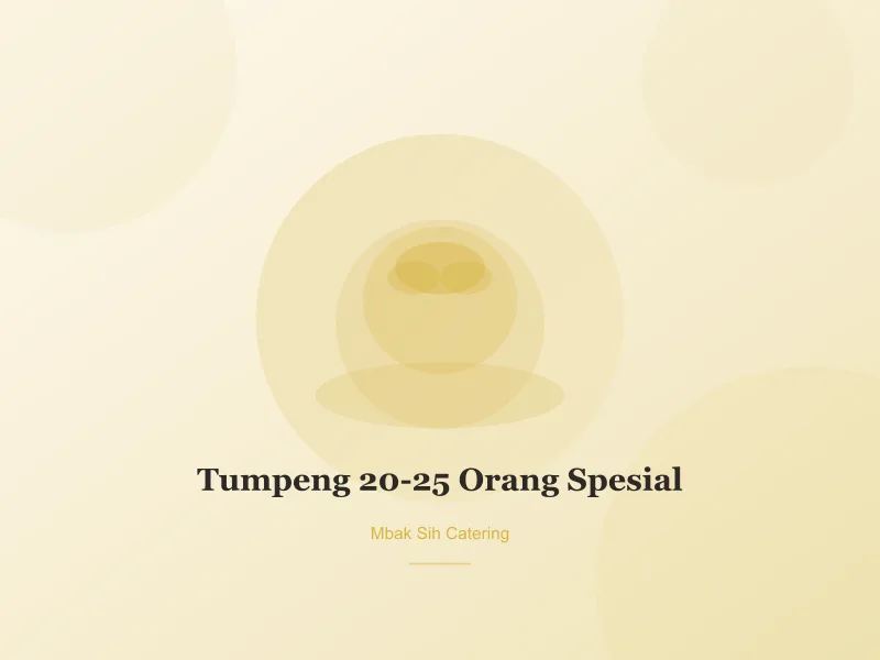 Foto Tumpeng 20-25 Orang Spesial — Mbak Sih Catering